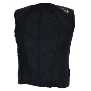 Gilet sportivo refrigerante con cerniera E.COOLINE di colore nero
