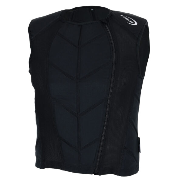 Gilet sportivo refrigerante con cerniera E.COOLINE di colore nero