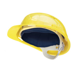 Casco di sicurezza giallo con inserto refrigerante E.Cooline