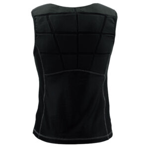 Retro della maglia smanicata refrigerante E.COOLINE in colore nero