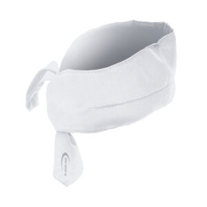 Sciarpa refrigerante con logo E.COOLINE, di colore bianco