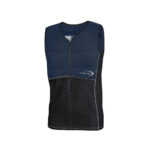 Cooling vest SX3 with front zipper from E.COOLINE, two-tone blue/black
