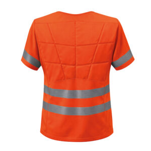 T-shirt refrigerante E.COOLINE SX3 ad alta visibilità Colore arancione fluo | Con catarifrangenti | Certificazione CE, classe 2